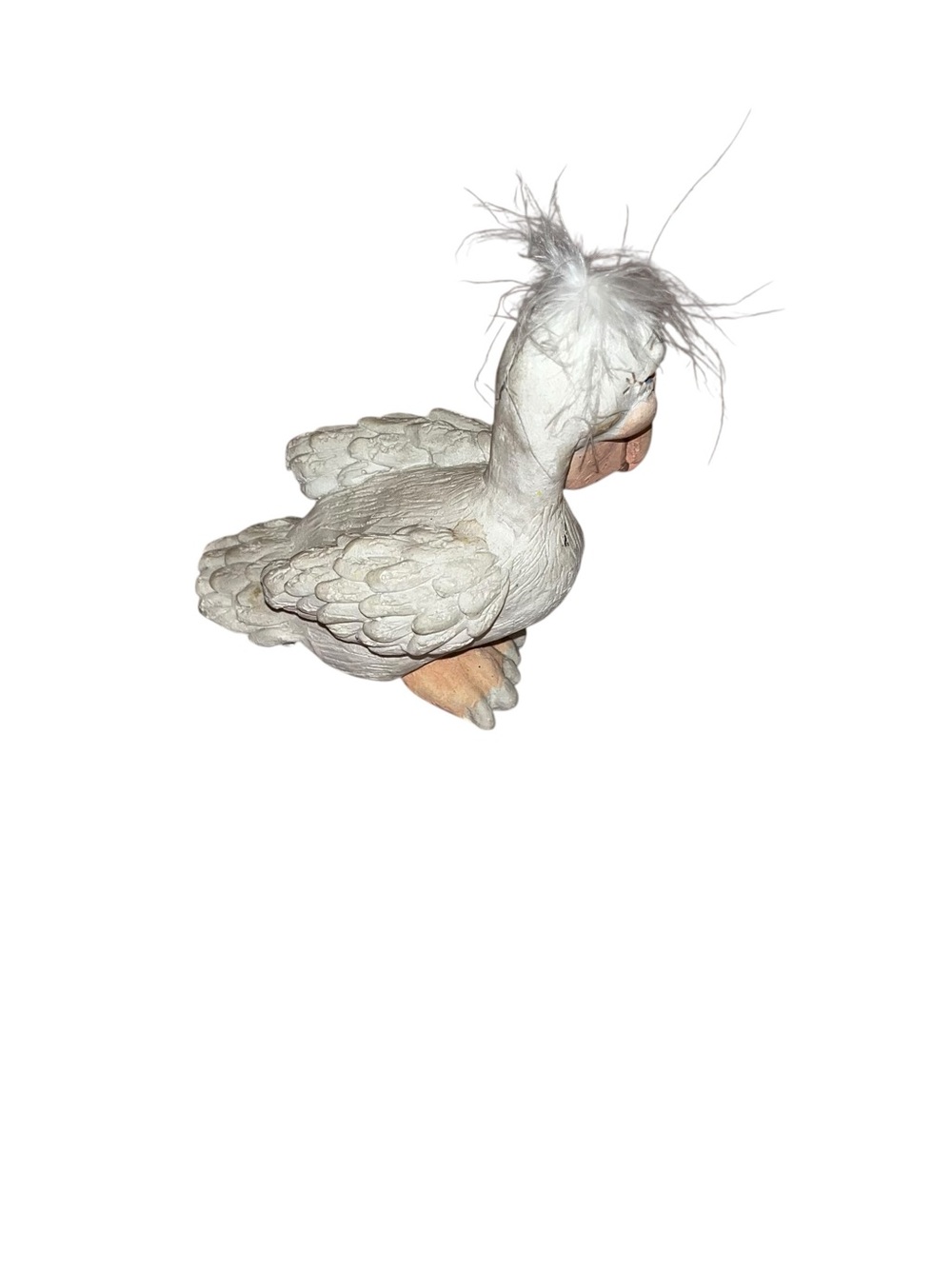 Kristen Kirsten Miles Pelican Figurine sculpture art Fluffy Hair Signed 5” bird - Picture 4 of 6